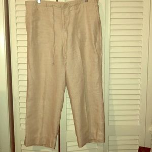 Liz Claiborne Linen Cropped Pants